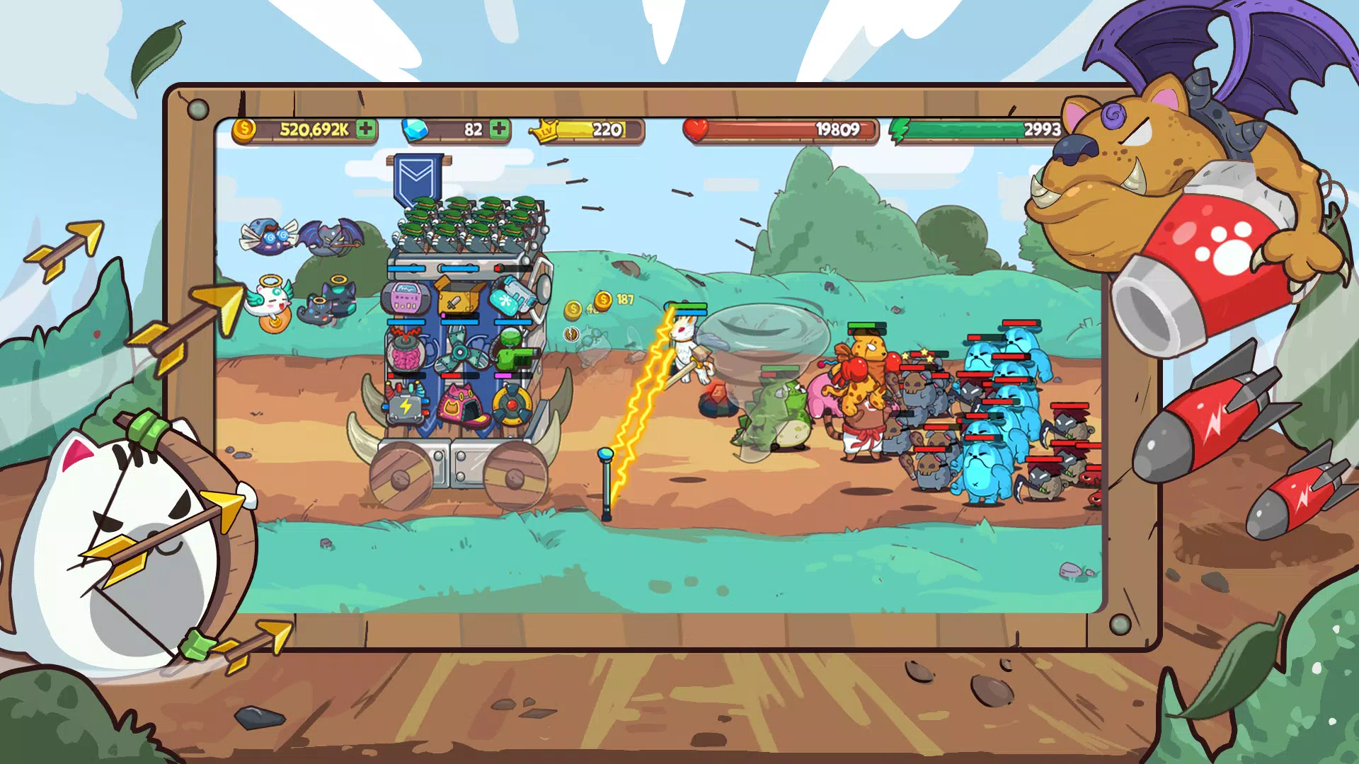 CatnRobot Idle TD: Battle Cat ဖန်သားပြင်ဓာတ်ပုံ 0