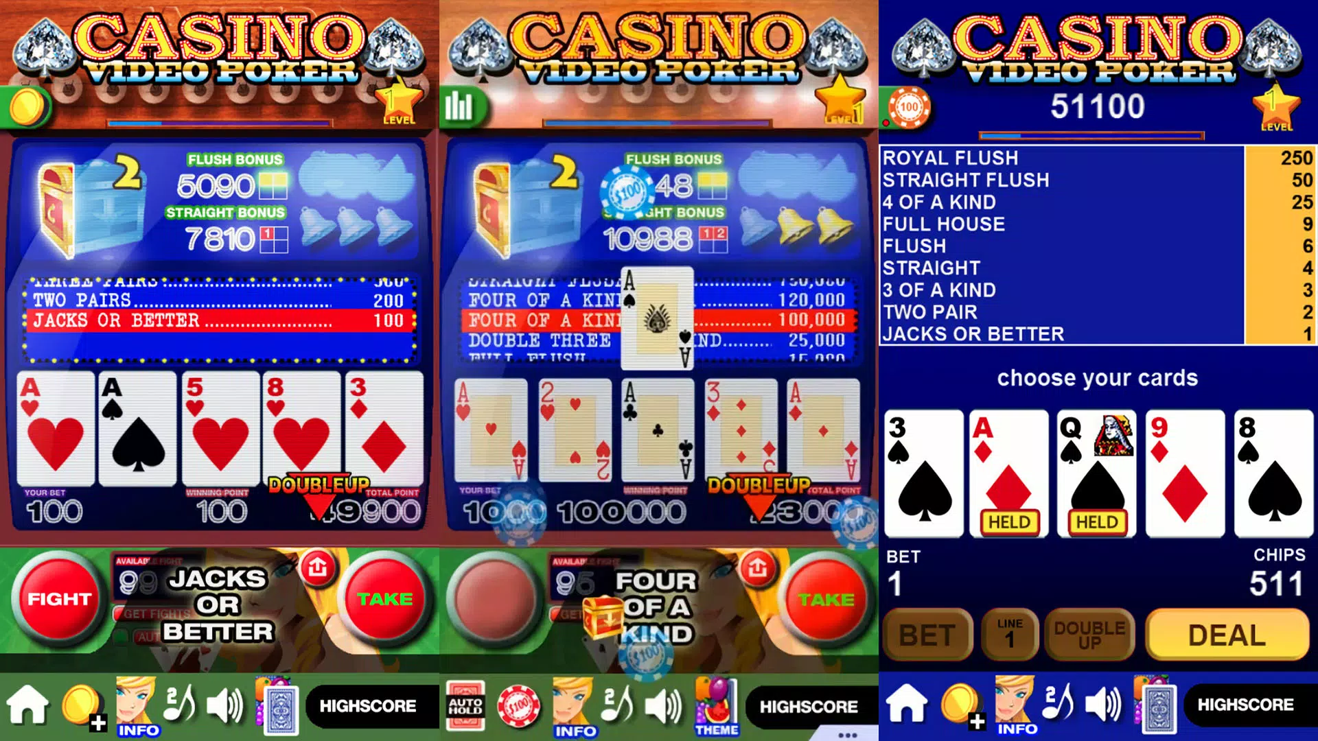 Casino Video Poker 스크린샷 2