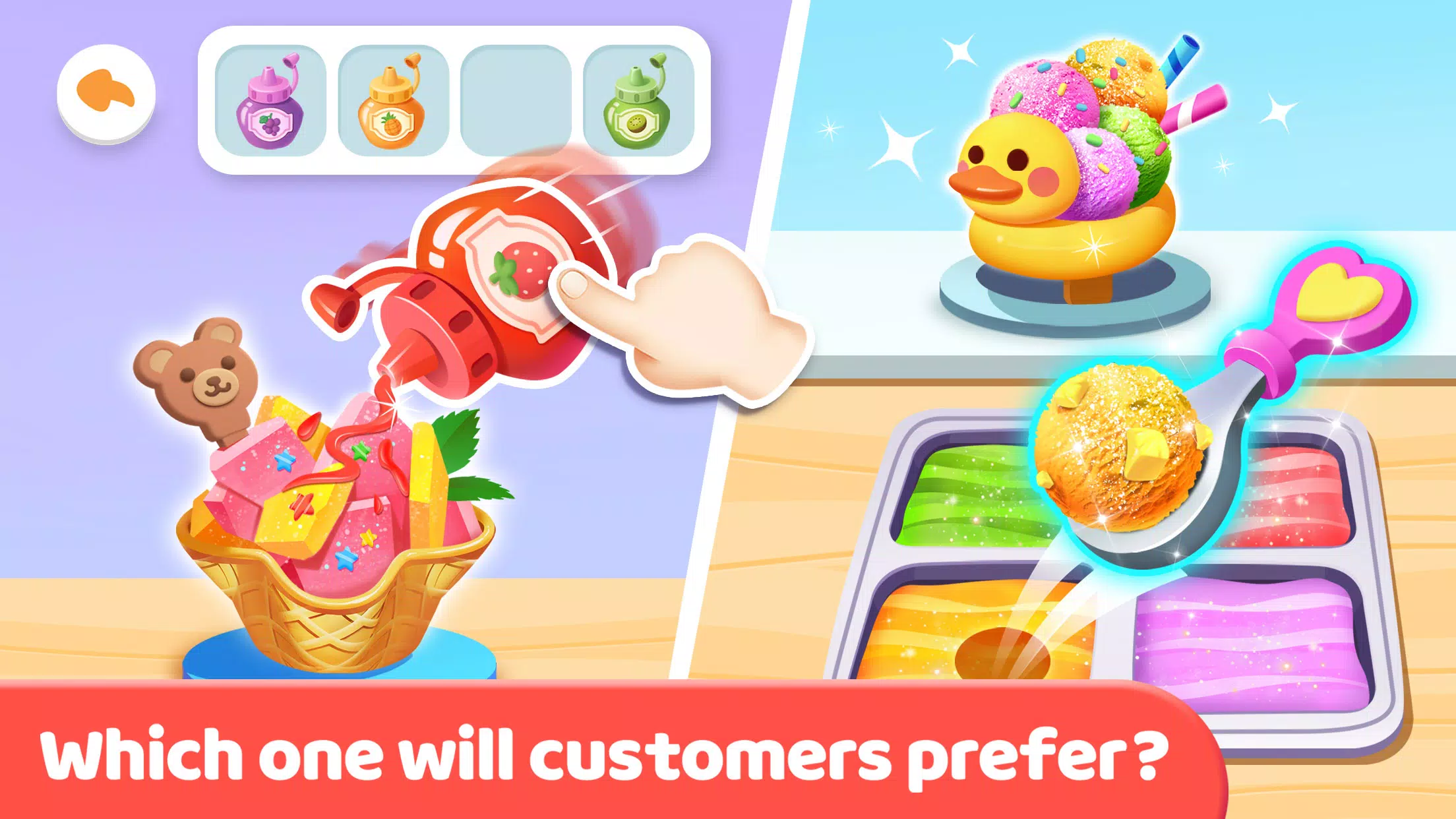 Little Panda's Ice Cream Stand Captura de tela 3