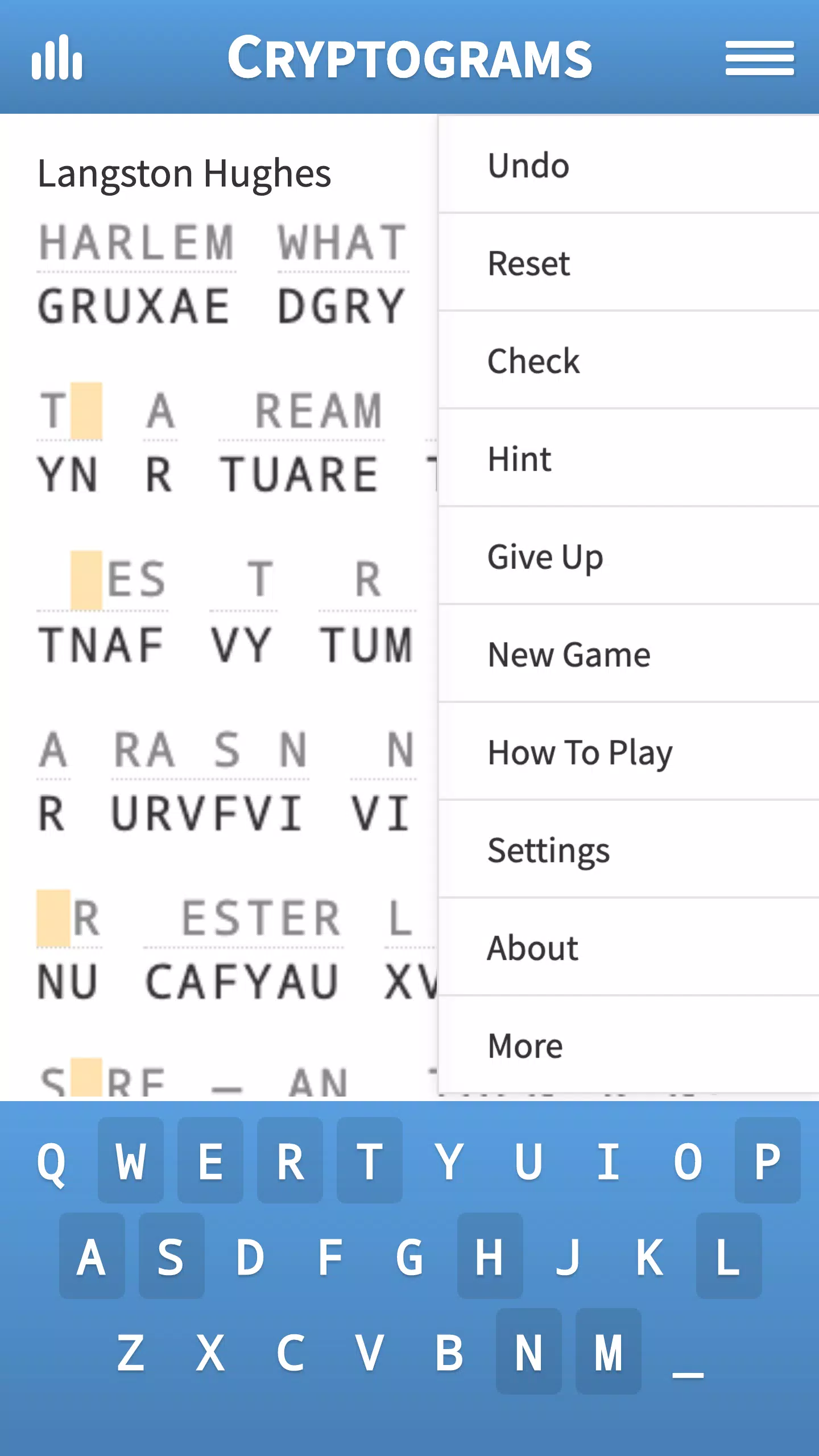 Cryptogram · Puzzle Quotes应用截图第1张