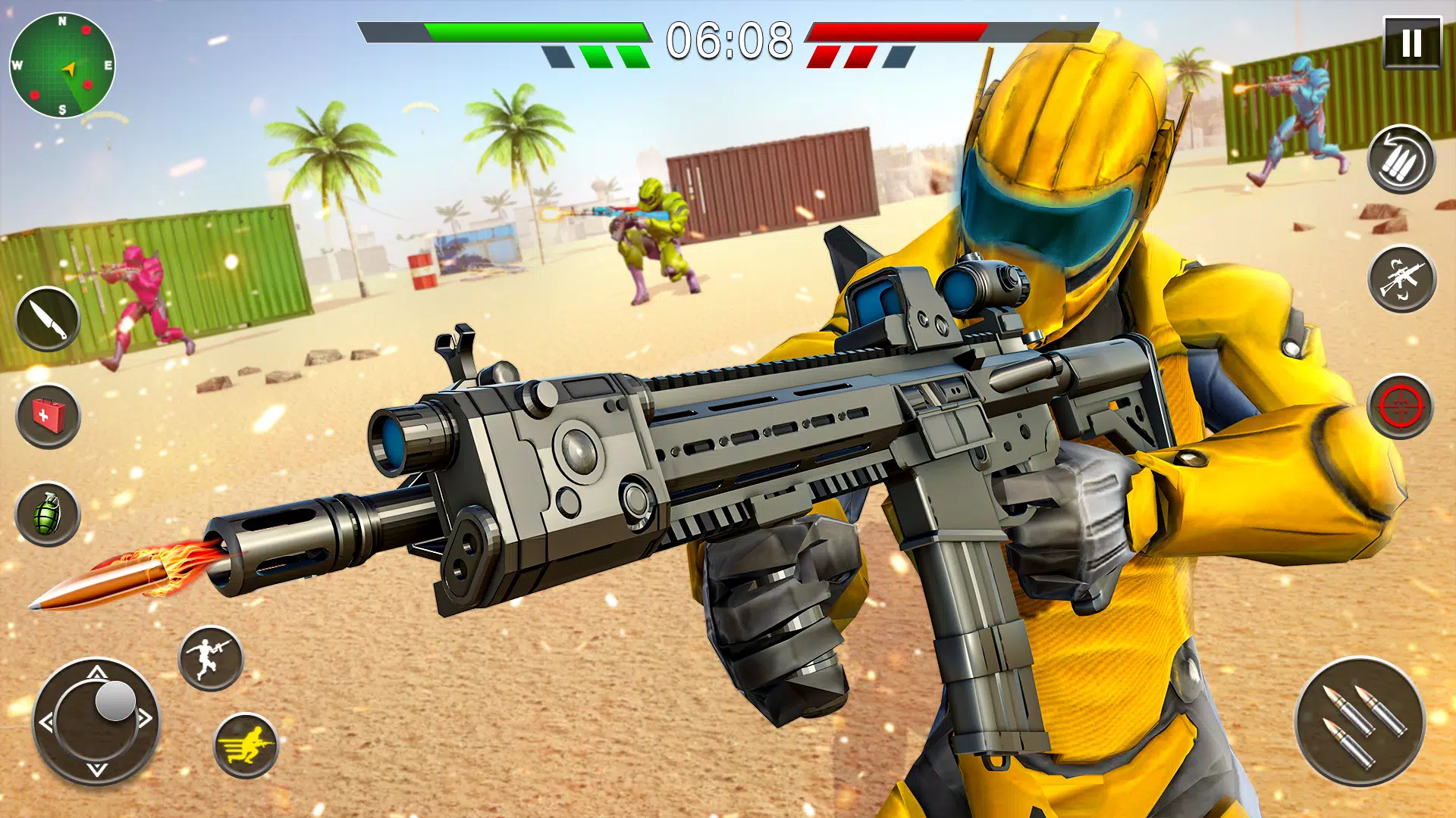 Robot Gun Battle: Offline FPS ဖန်သားပြင်ဓာတ်ပုံ 0