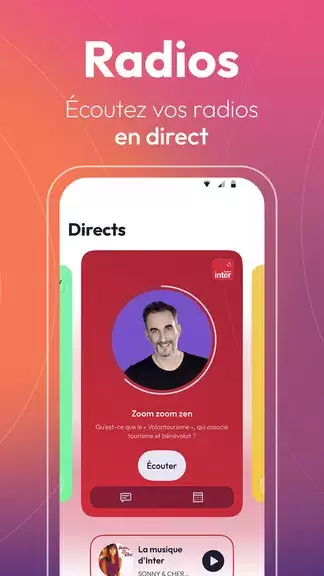 Radio France : radios, podcast Ảnh chụp màn hình 1