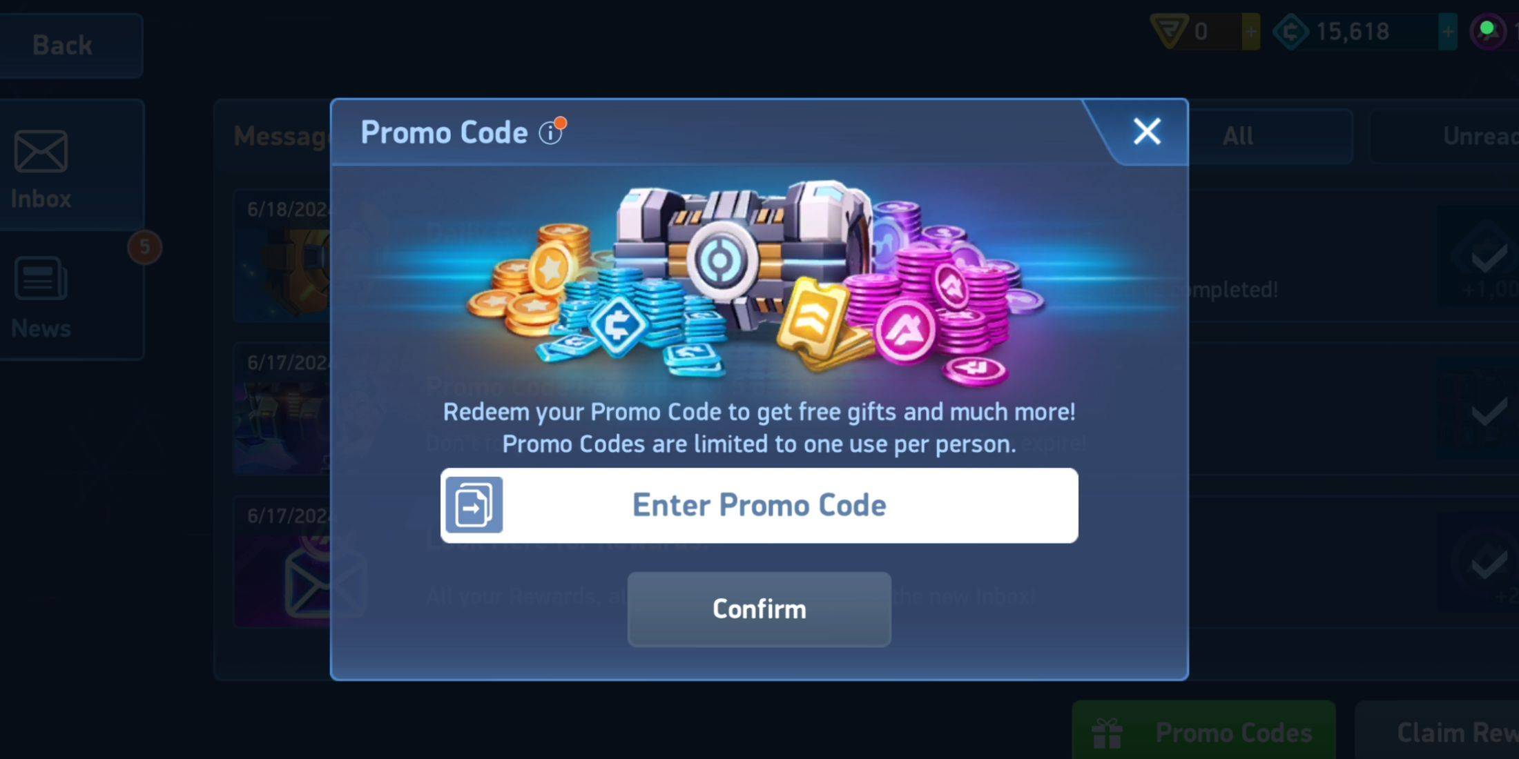 How to Redeem Mech Arena Codes