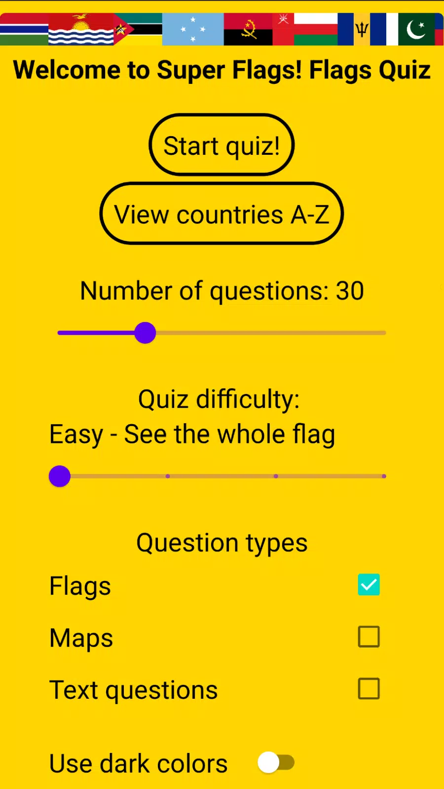 Super Flags! Flag Quiz スクリーンショット 0