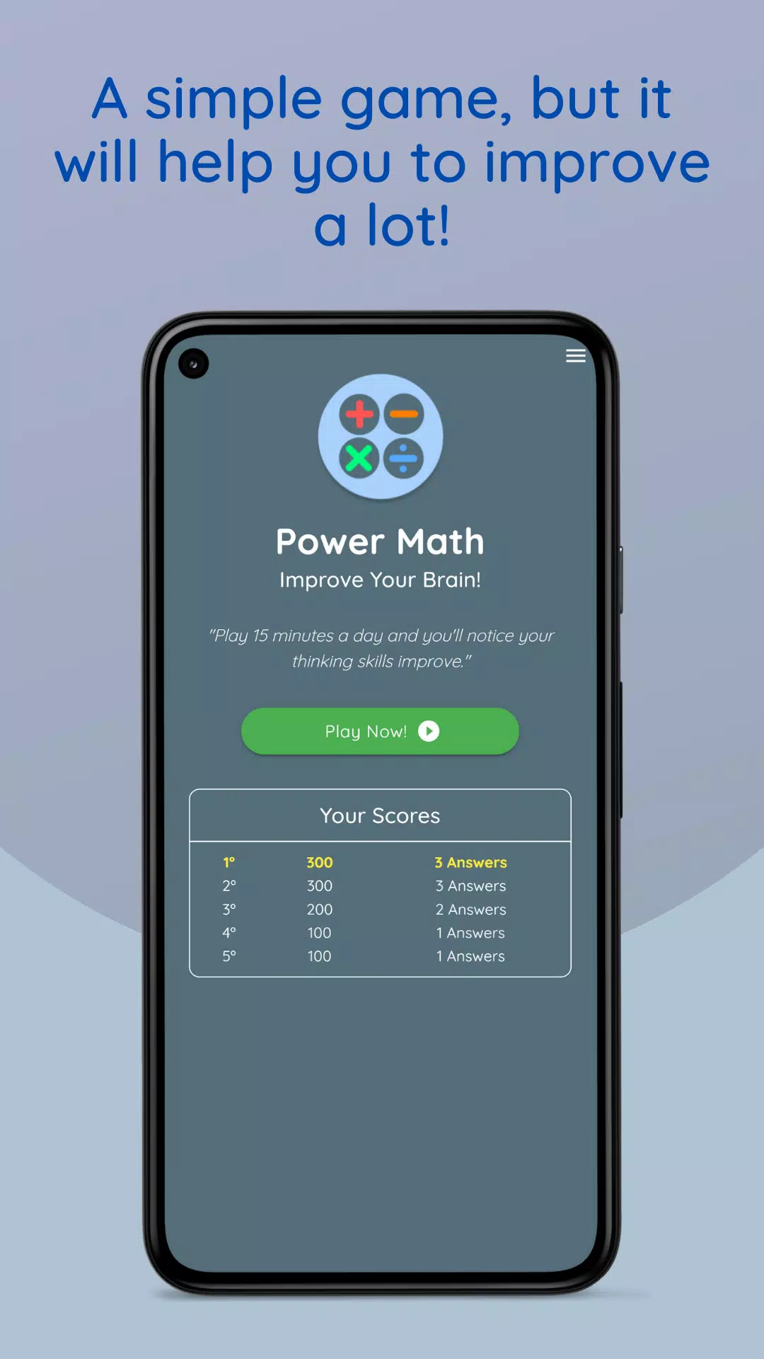 Math Games: Power Brain 스크린샷 0