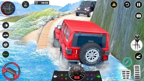 Offroad Jeep Driving Games 3D Ekran Görüntüsü 0