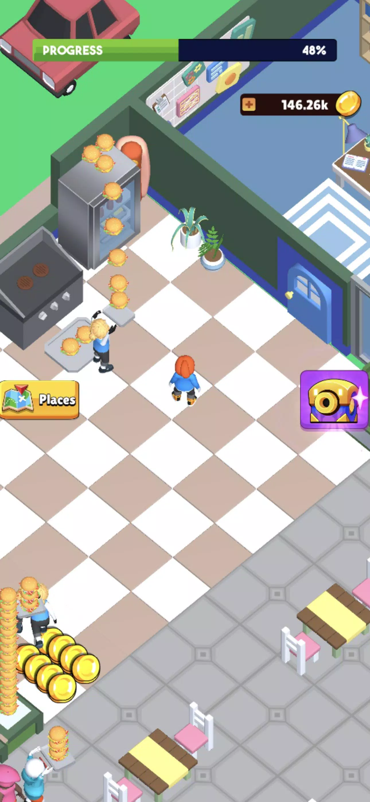 Schermata Fast Food Idle Tycoon 1