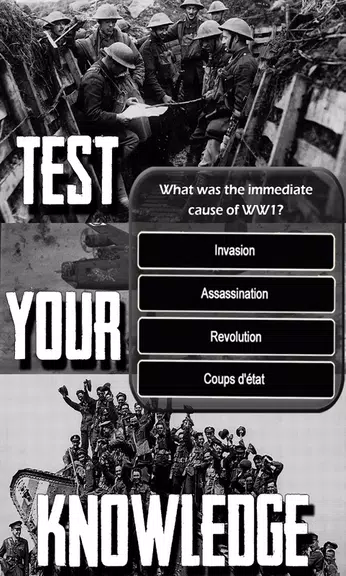 WW1 History Knowledge Quiz スクリーンショット 2