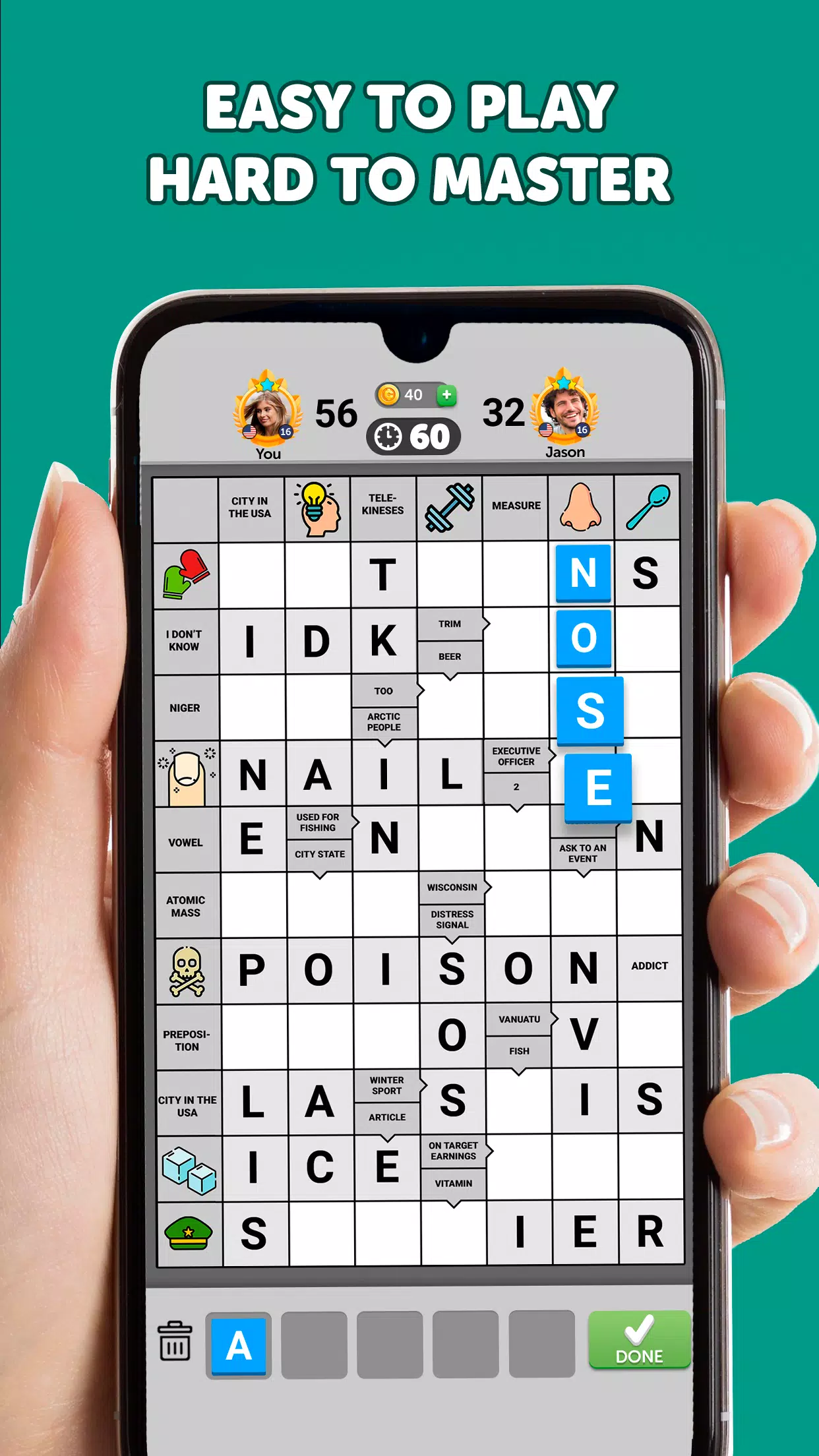 Wordgrams - Kreuzworträtsel Screenshot 1