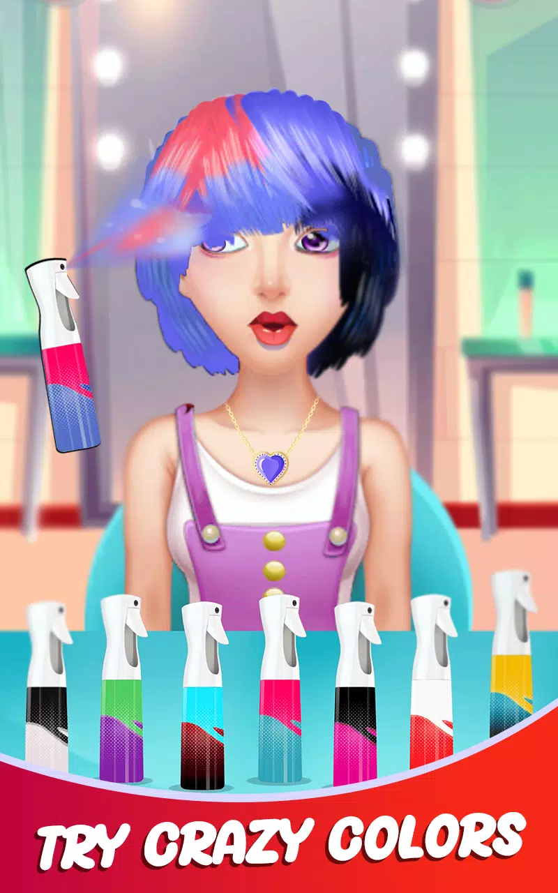 Fashion Girls Hair Salon Games Capture d'écran 0