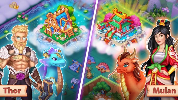 Tales & Dragons: Merge Puzzle Скриншот 1