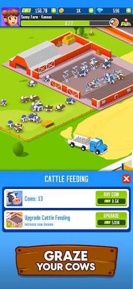 Milk Farm Tycoon Mod ภาพหน้าจอ 1