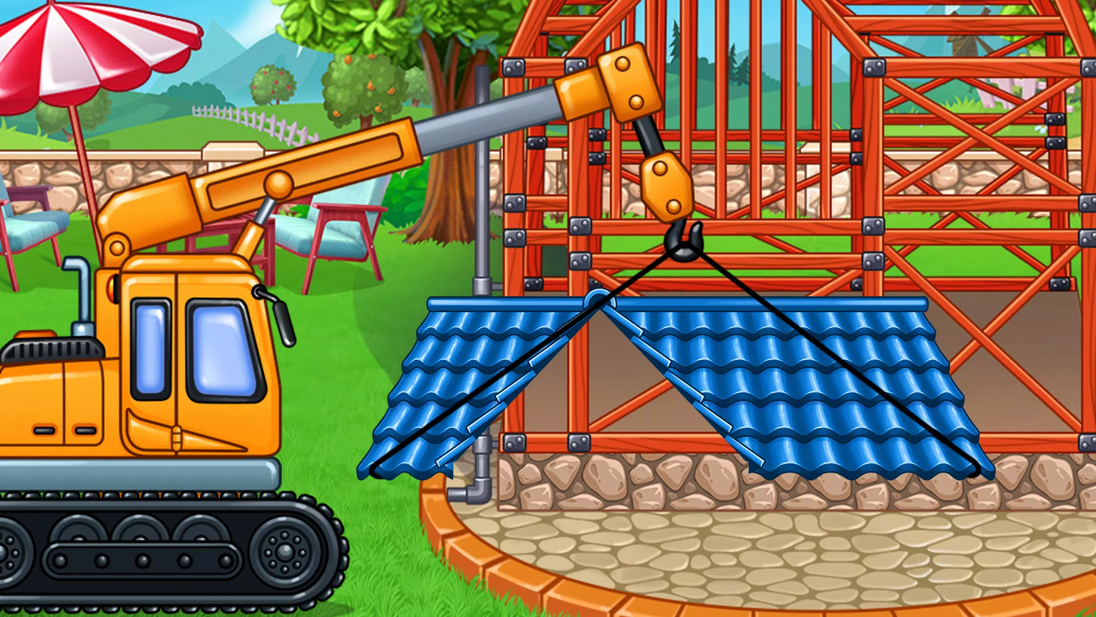 Construction Truck Kids Games Скриншот 1