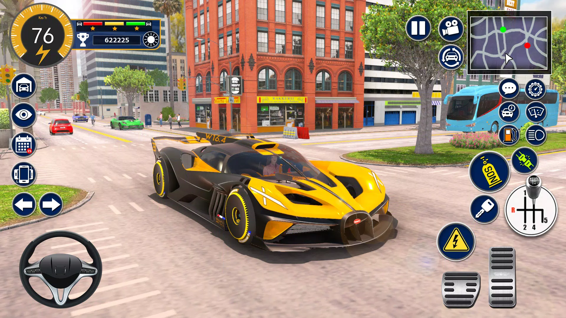 Bugatti Game Car Simulator 3D Captura de tela 1