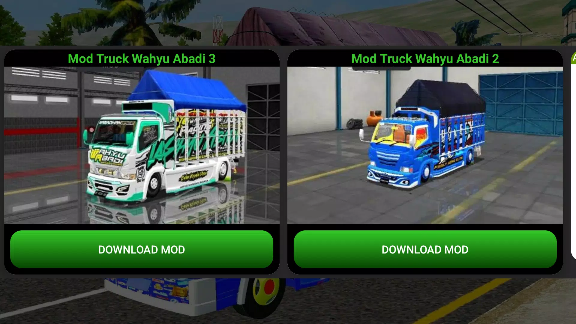 Mod Truck Wahyu Abadi Bussid Ảnh chụp màn hình 0