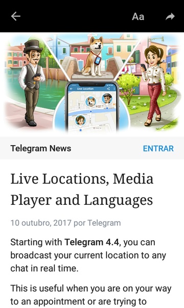 Telegram Black Скриншот 1