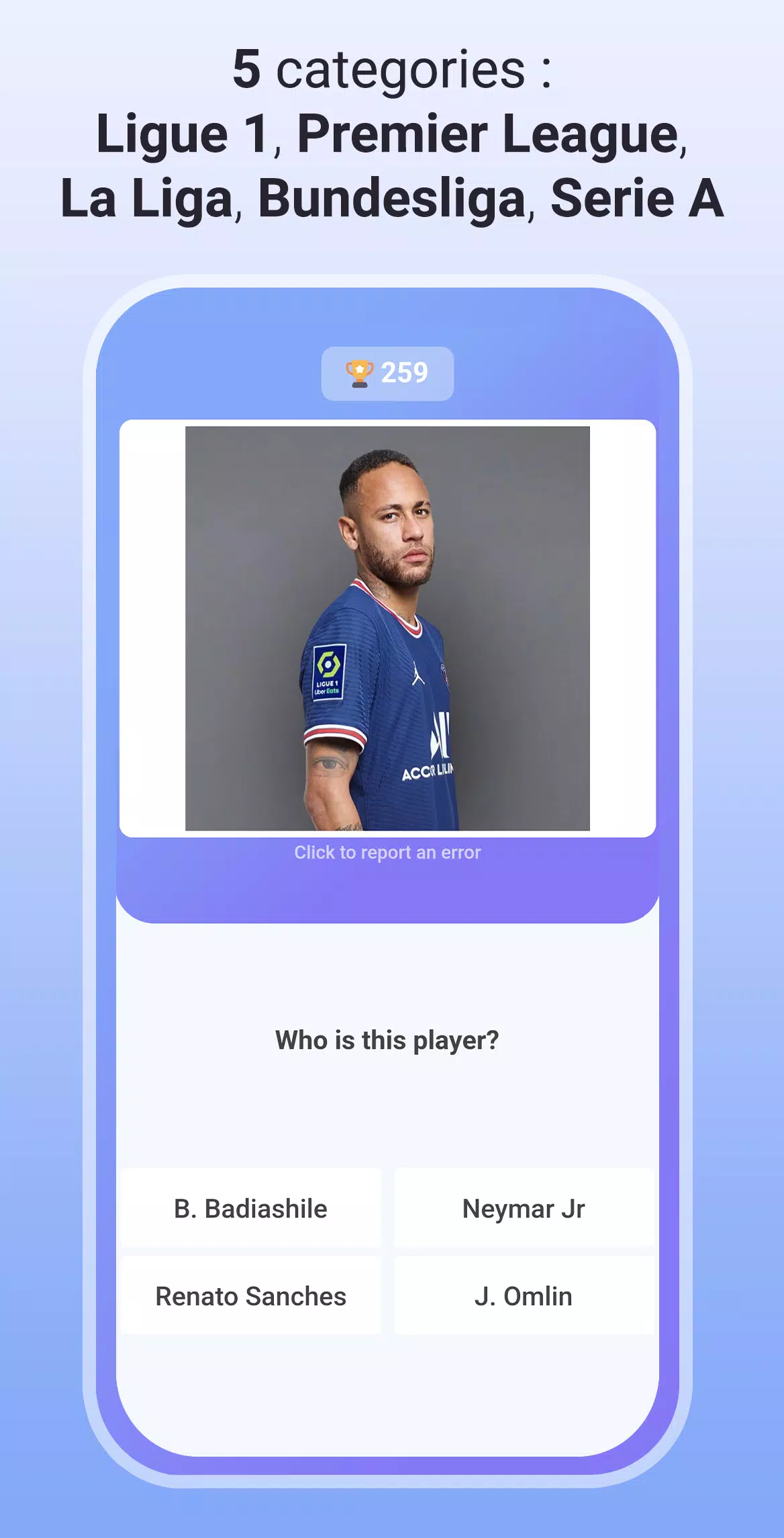 Quiz Soccer - Guess the name应用截图第2张