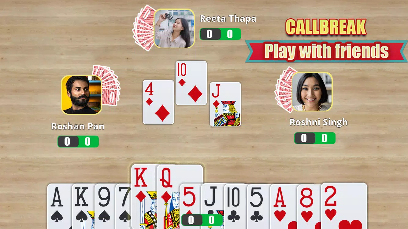 Call Break Online Card Game Captura de tela 0