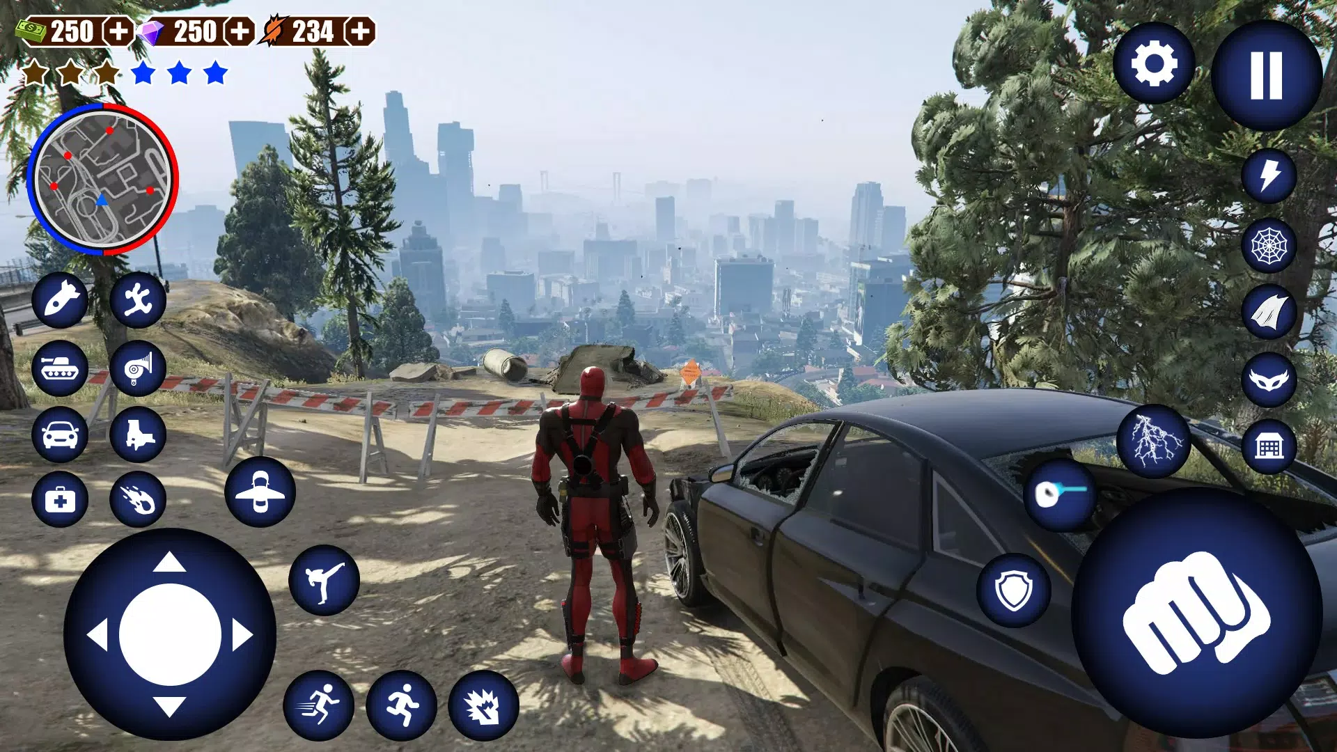 Miami Rope Hero Spider Game应用截图第3张