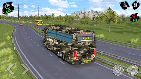 Army Bus Transporter Sim Games 스크린샷 1