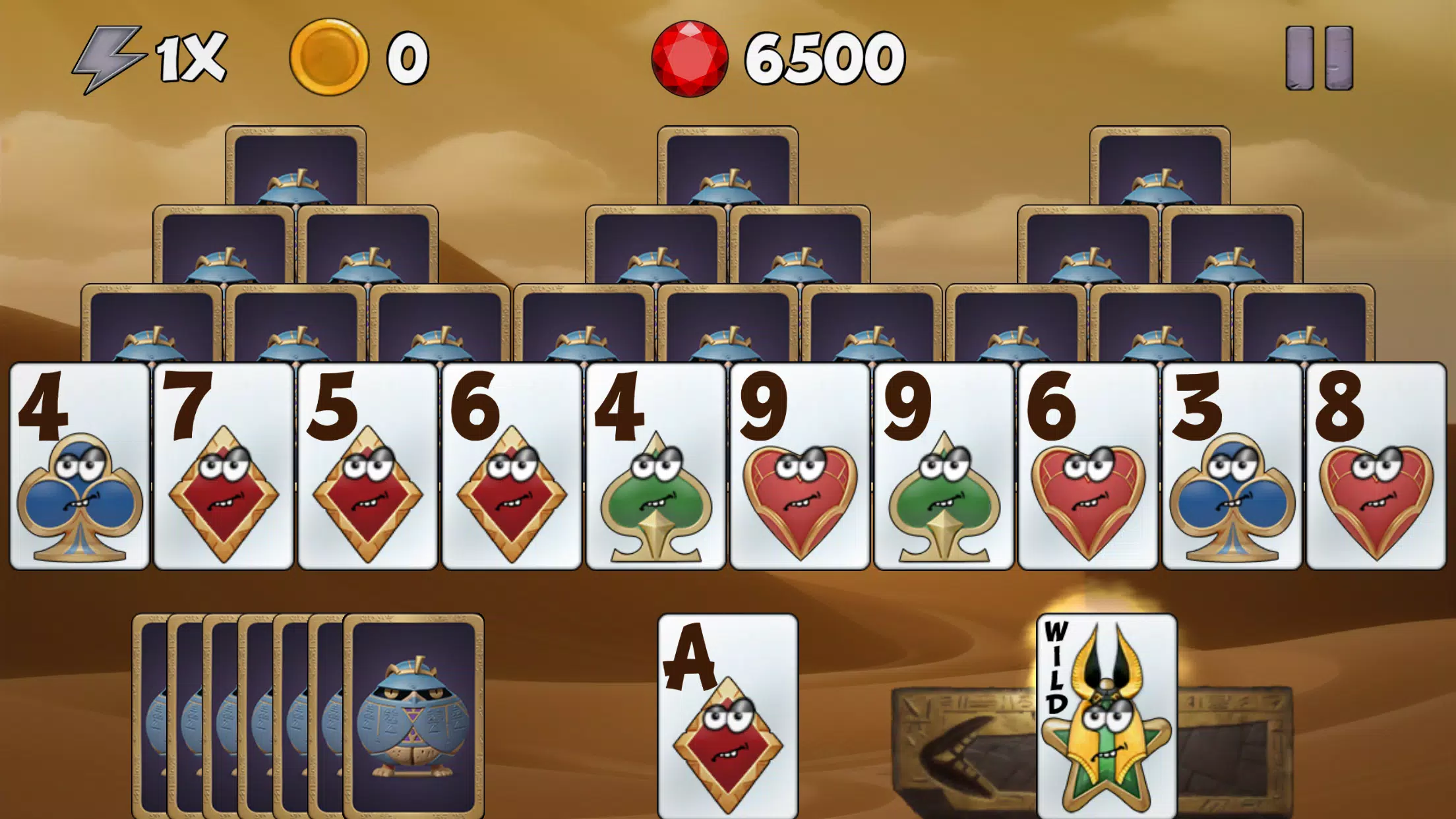 Tricky Tut Solitaire ภาพหน้าจอ 0