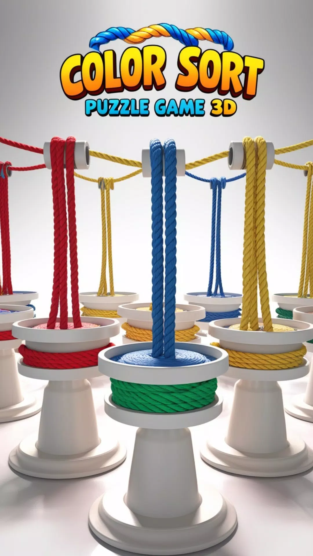 Rope Color Sort Puzzle Game 3D スクリーンショット 2