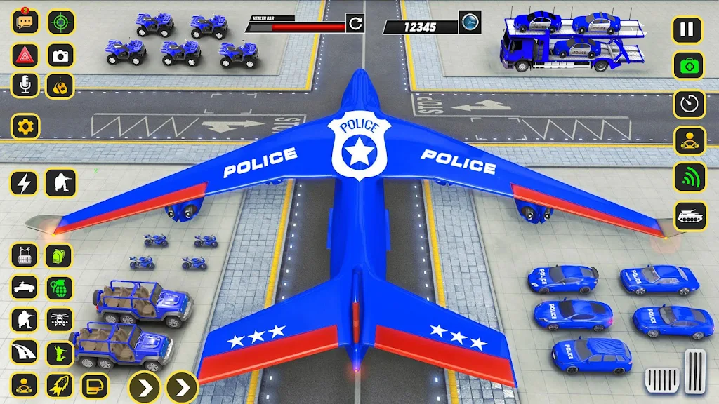 Police Car transporter Game 3D Скриншот 2