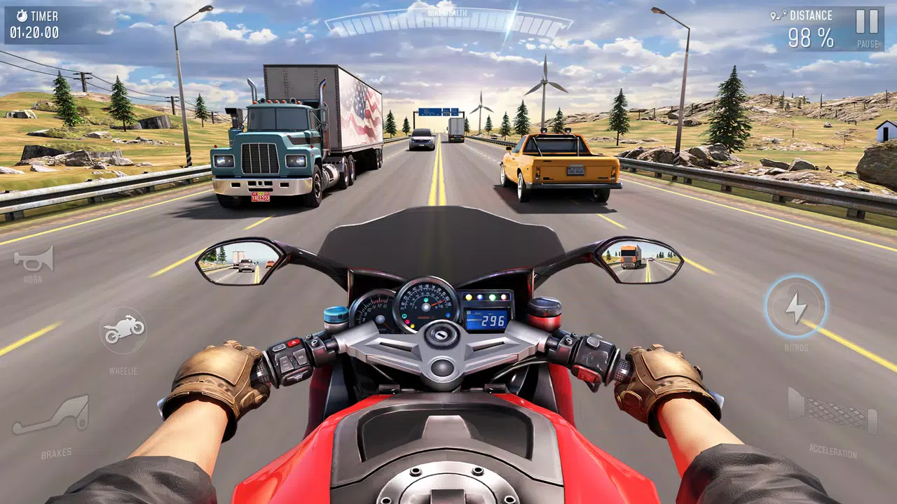 Rider 3D Bike Racing Games Tangkapan skrin 0