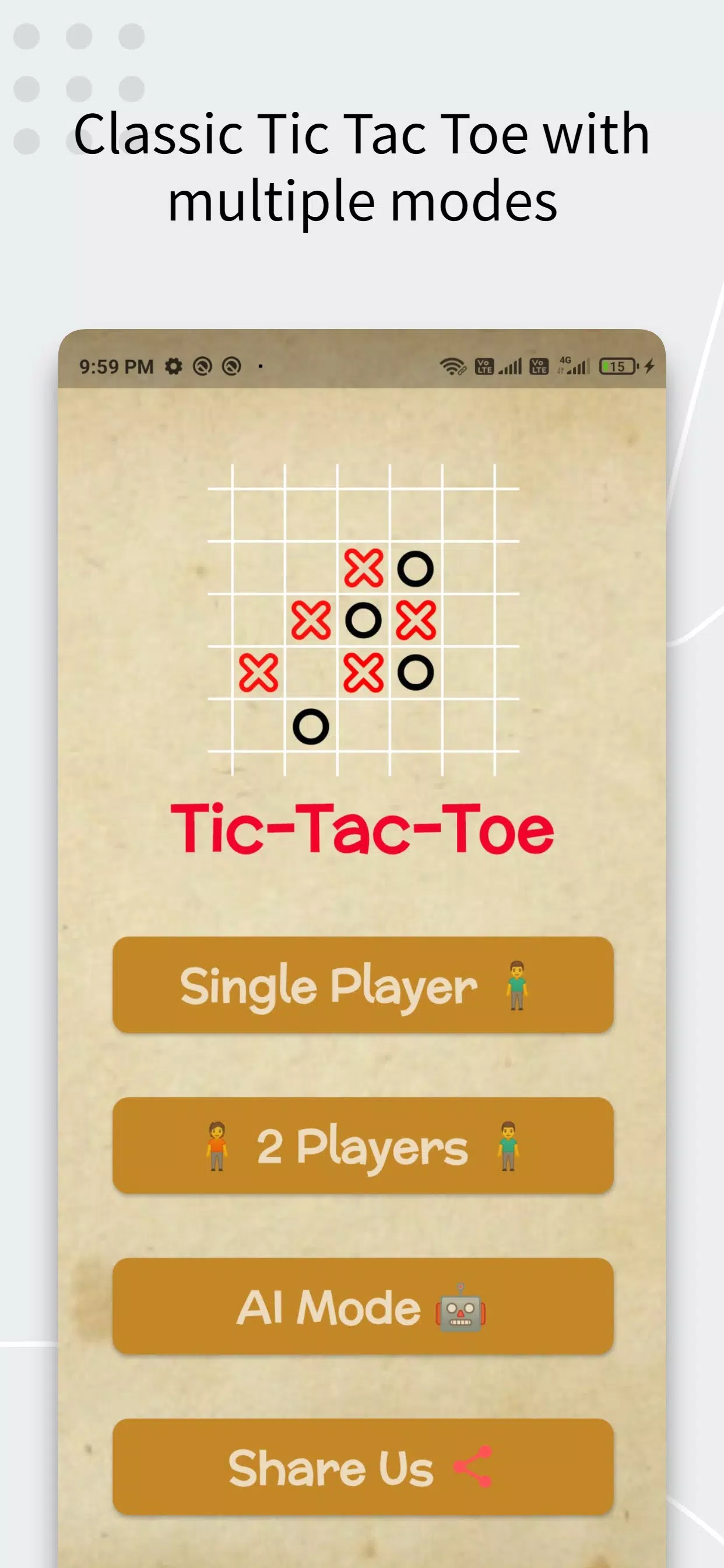 Tic Tac Toe AI Game Screenshot 0