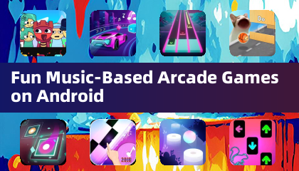Androidで楽しめる音楽ベースのアーケードゲーム