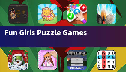 趣味女孩拼圖遊戲